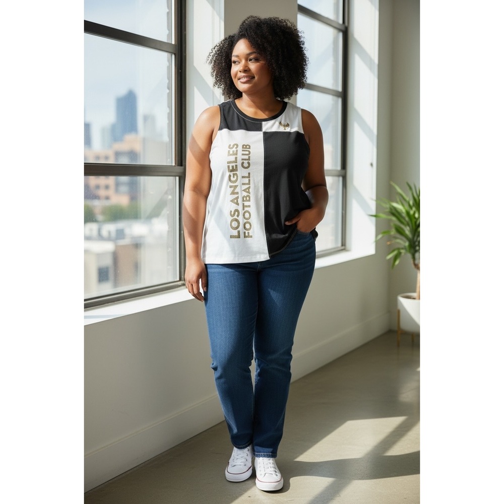 442 Fanatics LAFC Los Angeles Football Club Tank Top Womens Large Black White